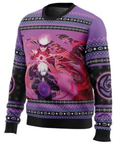 Jujutsu Kaisen Character Satoru Gojo Ugly Christmas Sweater Best Gift For Manga Anime Fans