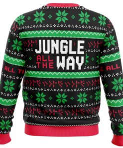 Jungle All The Way Arnold Schwarzenegger Famous Actor Ugly Christmas Sweater Best Gift For Fans 4