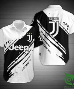 Juventus Fc Jeep Edition Black White Hawaiian Shirt For Men Women Fans