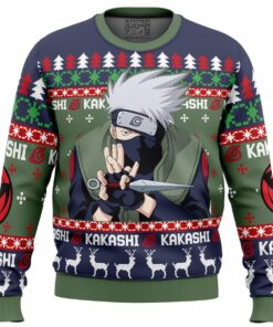 Naruto Sasuke Grown Plus Size Ugly Xmas Sweater For Manga Anime Fans