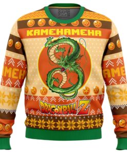 Kamehameha Dragon Ball Z Christmas Sweater Women 1