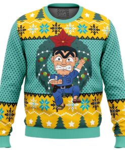 Kankichi Ryotsu Kochikame Tokyo Beat Cops Ugly Xmas Sweater 1