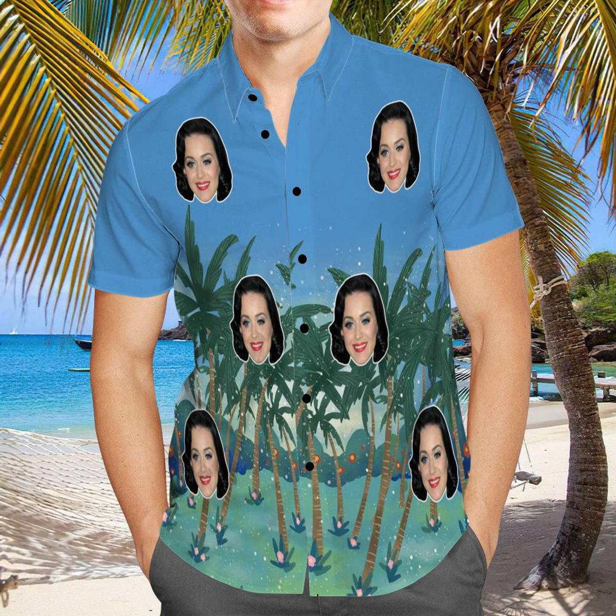 Katy Perry Tribal Patterns Tropical Hawaiian Shirt Gift For Fans