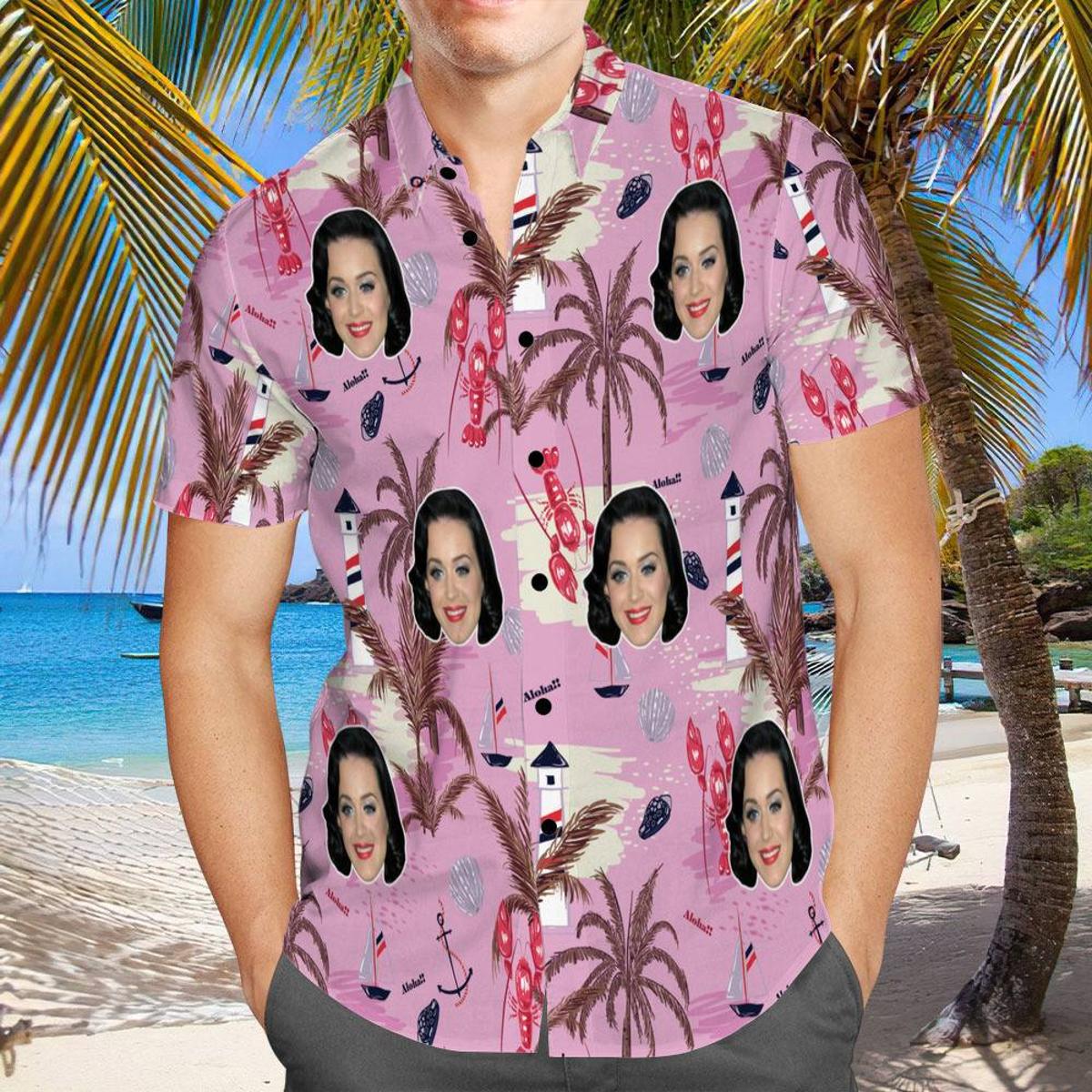 Katy Perry Tribal Patterns Tropical Hawaiian Shirt Gift For Fans