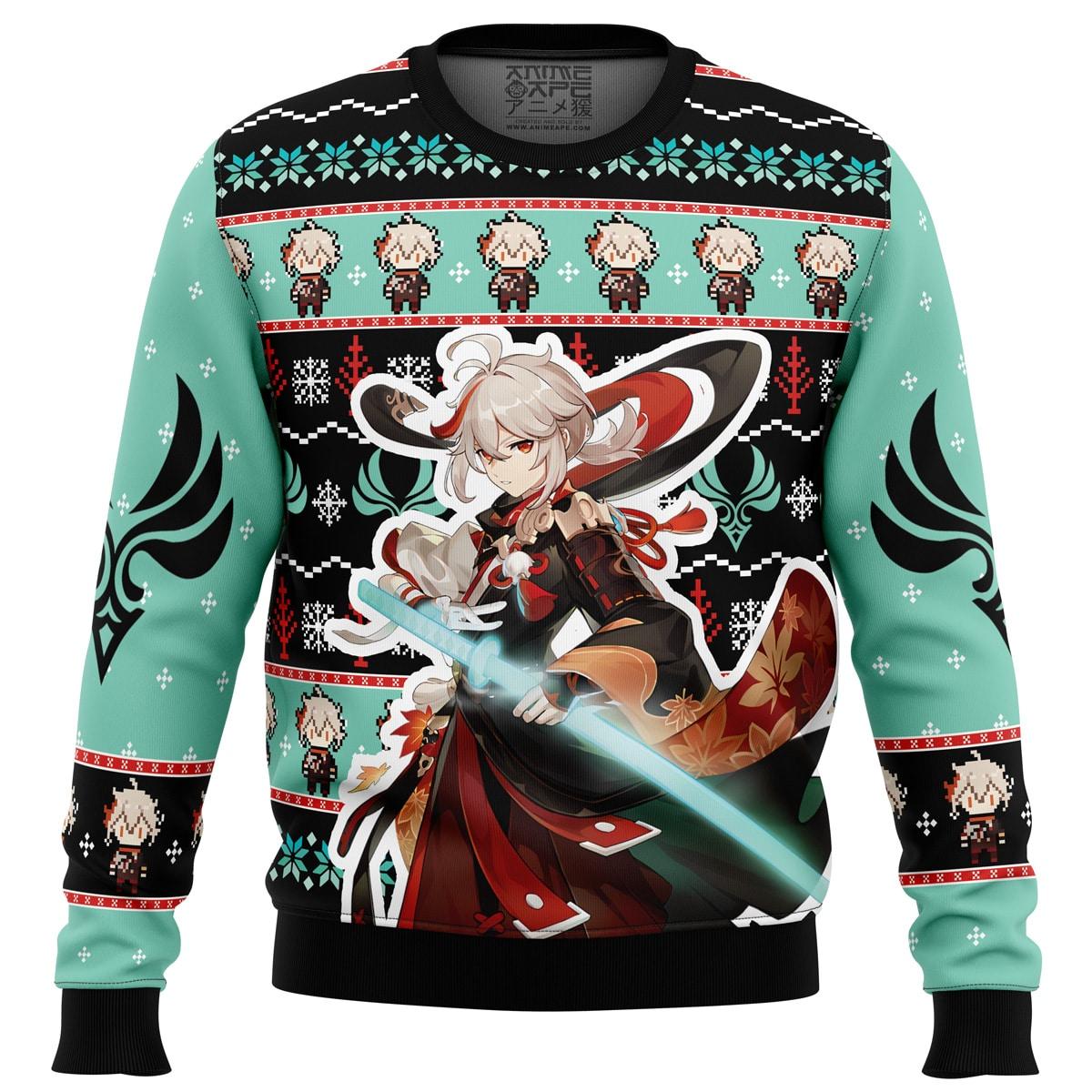 Hu Tao Genshin Impact Christmas Sweater For Men And Women