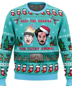 Keep The Change Home Alone Funny Christmas Sweaters