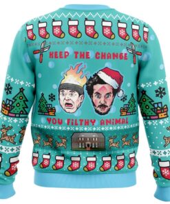 Keep The Change Home Alone Funny Christmas Sweaters