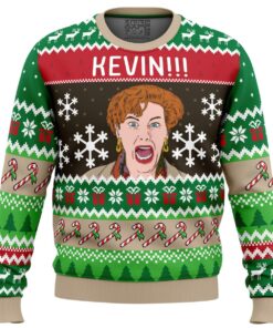 Kevin Mom Home Alone Series Funny Ugly Christmas Sweater For Movie Fans 1