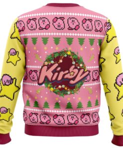 Kirby Game Series Pink Yellow Christmas Sweater Funny Gift For Fans 2