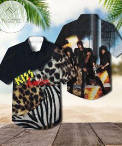 Kiss Animalize Album Vintage Graphic Hawaiian Shirt Best Gift For Fans