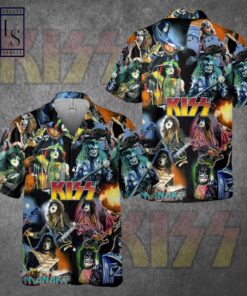 Kiss Rock Band Printed Vintage Hawaiian Shirt Size From S To 5xl