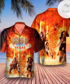 Kiss Rocks Vegas Album Hawaiian Shirt Gifts Idea For Fans
