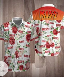 Kiss Rock Band Printed Vintage Hawaiian Shirt Size From S To 5xl