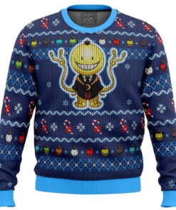 Assassination Classroom Character Koro Sensei Best Ugly Christmas Sweater For Manga Anime Fans