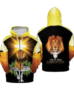 Lamb Of God Lion Of Judah Zip Hoodie For Fans