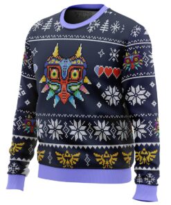 Legend Of Zelda Majoras Mask Pixel Art Ugly Christmas Sweater Plus Size Sweater For Men Women 2