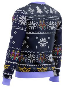 Legend Of Zelda Majoras Mask Pixel Art Ugly Christmas Sweater Plus Size Sweater For Men Women 3