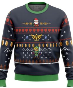 Legend Of Zelda Majoraâ€™s Mask Pixel Art Ugly Christmas Sweater Plus Size Sweater For Men Women