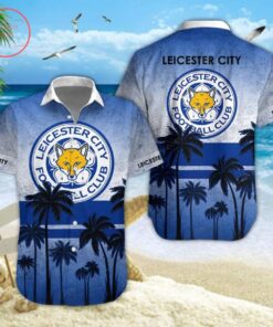 Leicester City Fc Coconut Tree Islands Vintage Aloha Shirt Size From S To 5xl