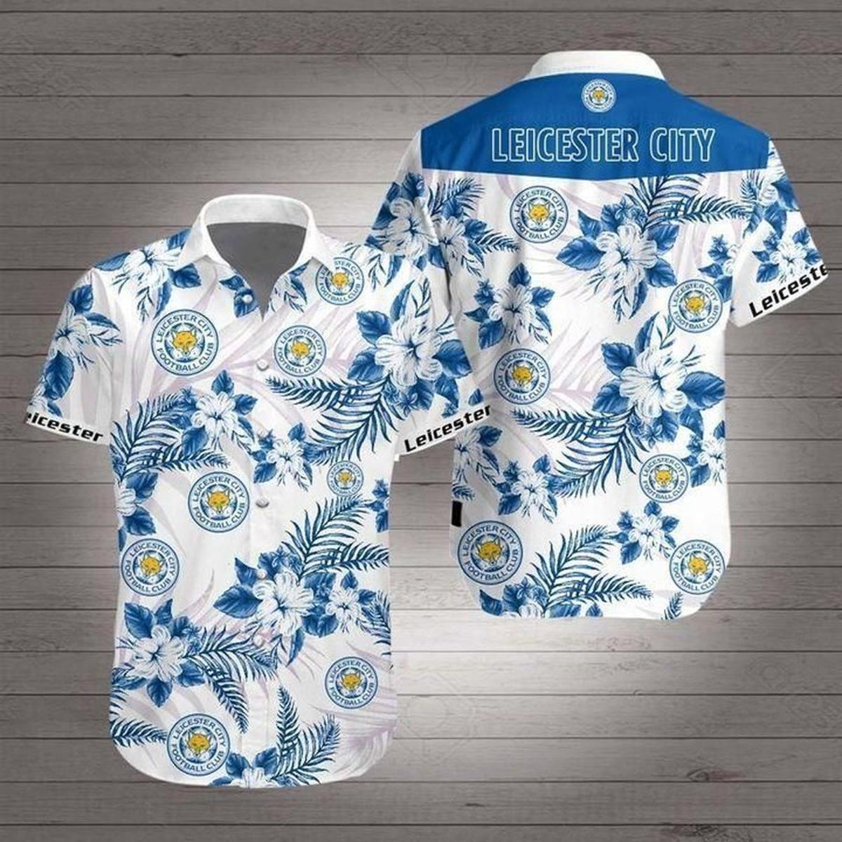 Leeds United White Yellow Floral Hawaiian Shirt Best Gift For Football Fans