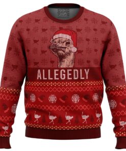 Letterkenny Series Allegedly Funny Meme Ugly Christmas Sweater Xmas Gift Ideas