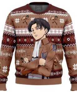 Levi Ackerman Attack On Titan Christmas Sweater For Men And Women