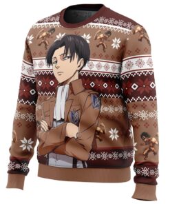 Levi Ackerman Attack On Titan Christmas Sweater For Men And Women 2