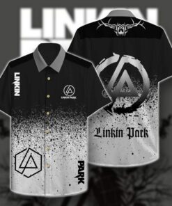 Linkin Park Black White Air Jordan 1 High Sneakers For Fans