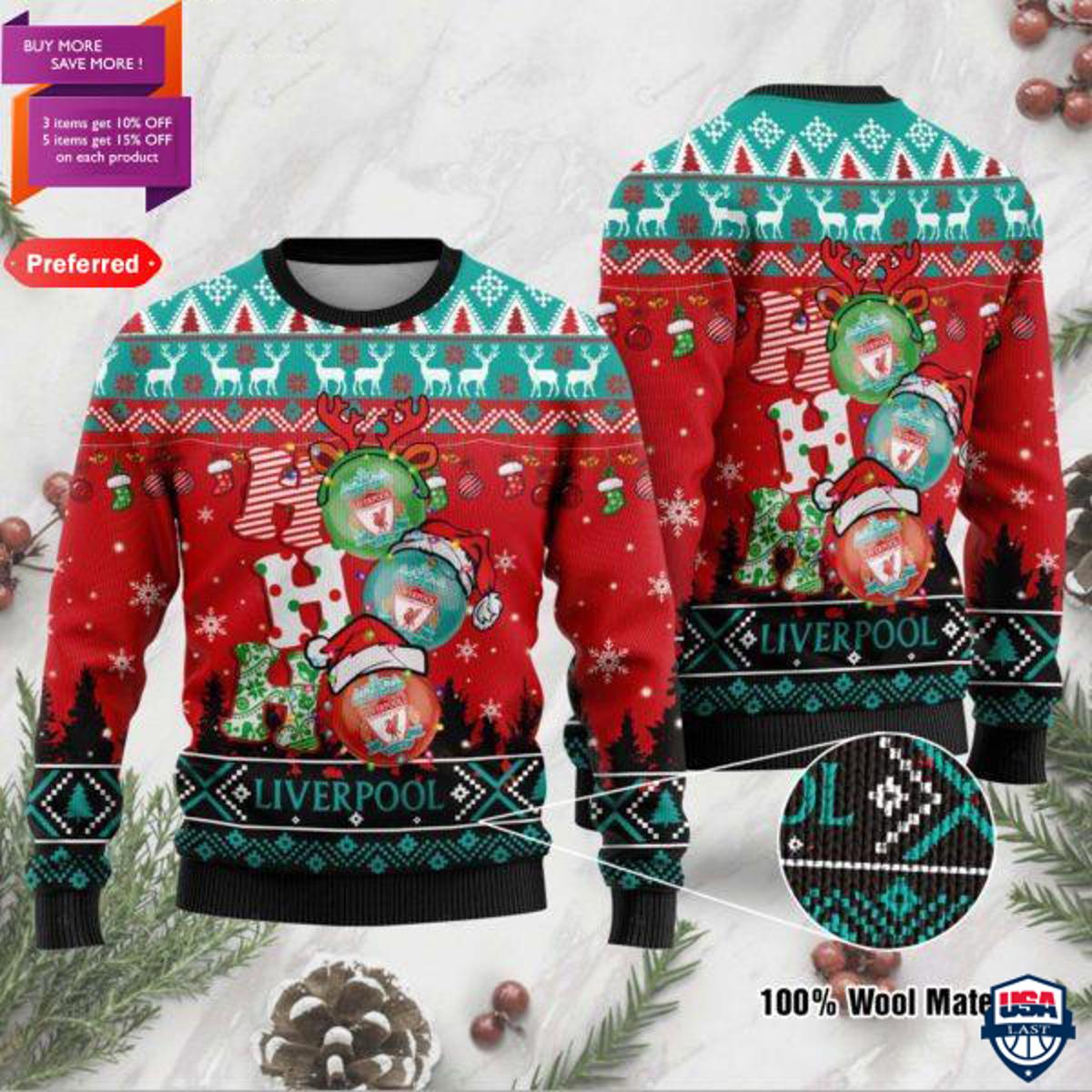 Liverpool Fc Red Verdens Best Ugly Christmas Sweater
