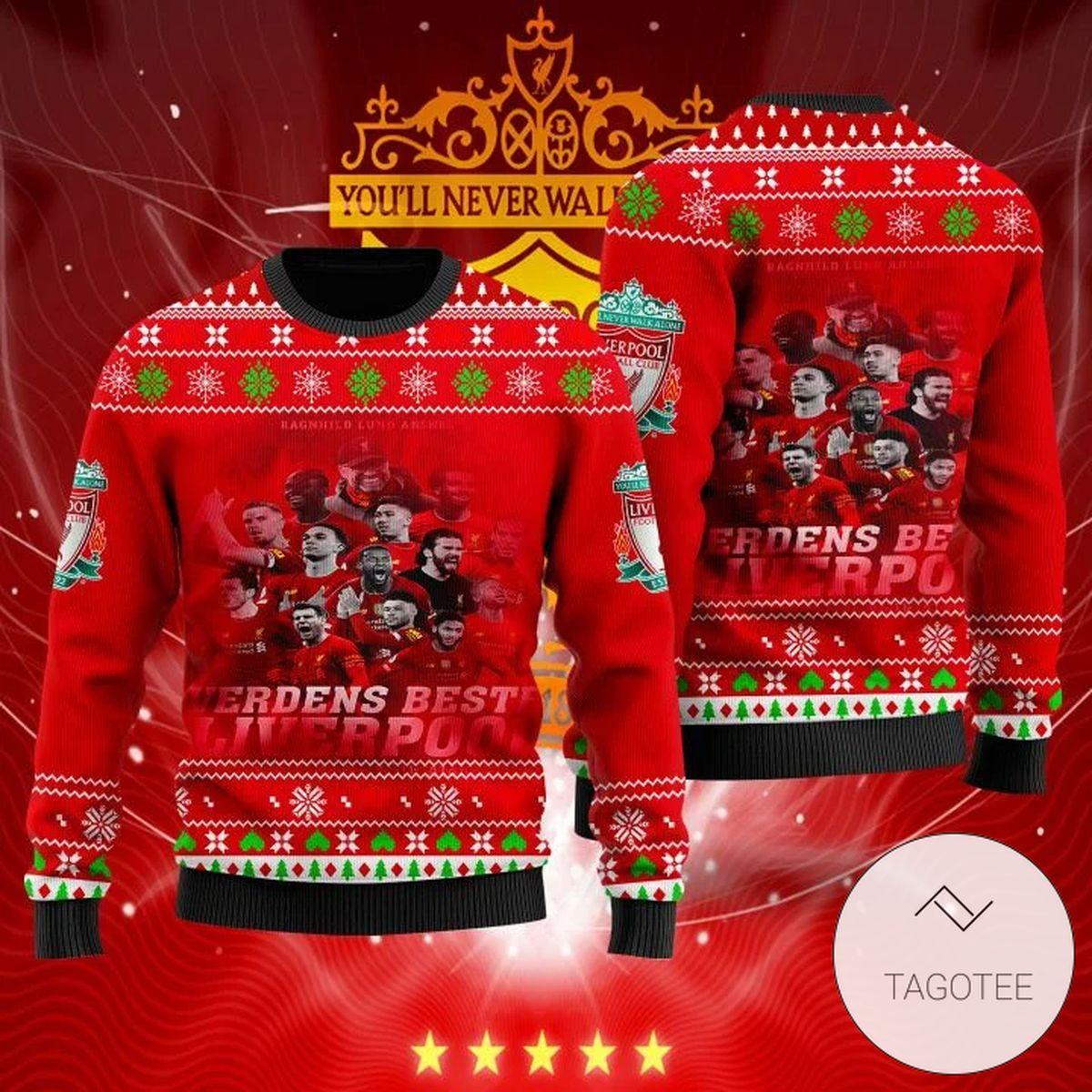 Liverpool Fc Ho Ho Ho Ugly Christmas Sweater Gift For Fans