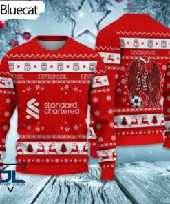 Liverpool Fc Red White Best Ugly Christmas Sweater