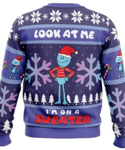 Look At Me Mr. Meeseeks Womens Ugly Christmas Sweater