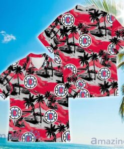 Los Angeles Clippers Coconut Tree Patterns Aloha Shirt Best Gift For Nba Fans