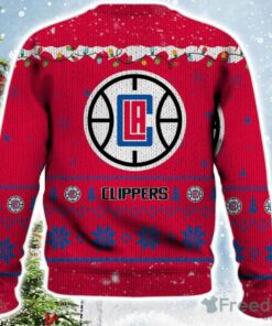 Los Angeles Clippers Red Snoopy Lie Dog House Ugly Christmas Sweater Best Gift For Fans 3
