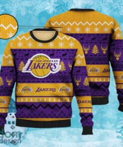 Los Angeles Lakers Golden Purple Best Ugly Christmas Sweater