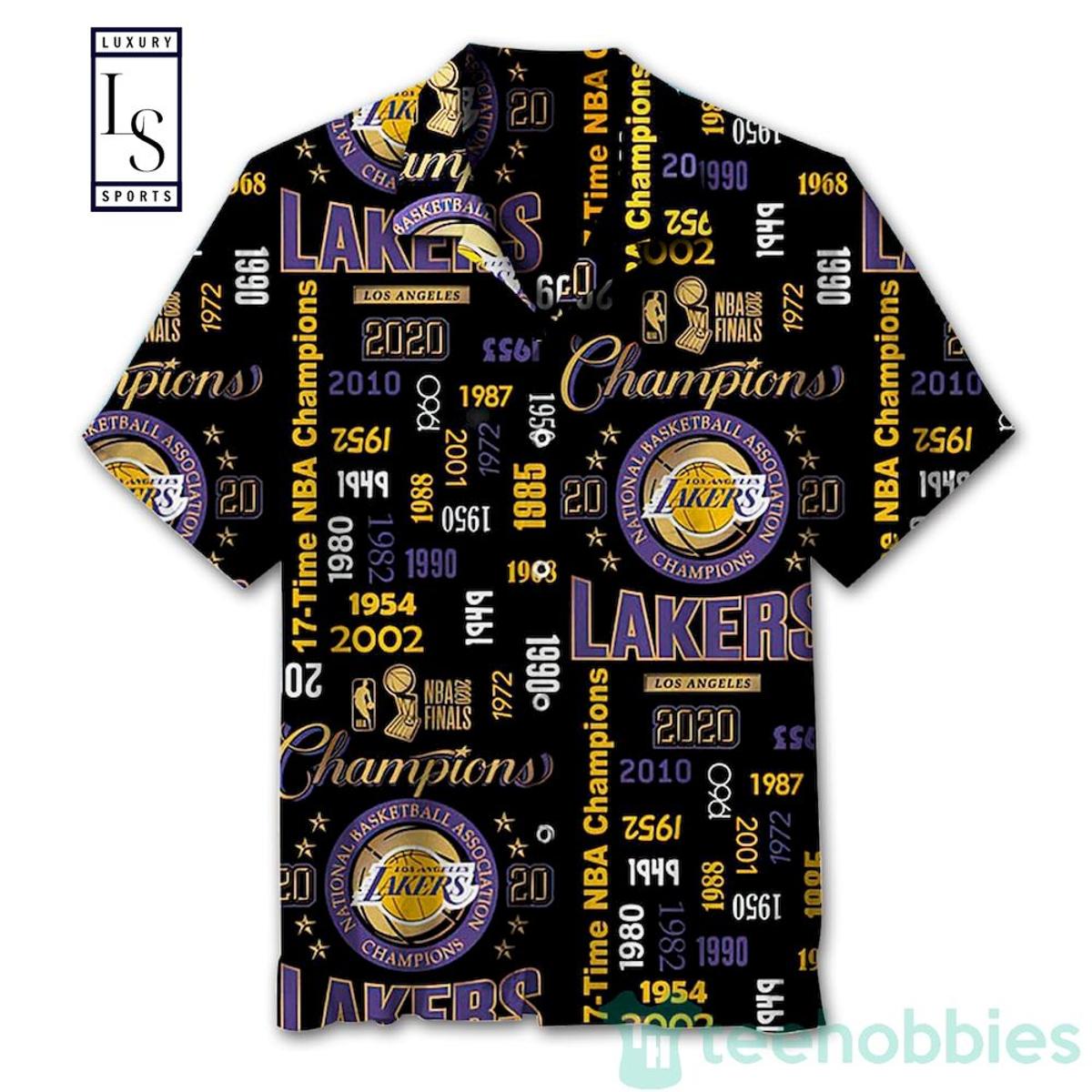 Nba Los Angeles Lakers Light Purple Gradient Design Vintage Hawaiian Shirt Gift For Fans