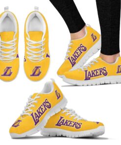 Los Angeles Lakers Running Shoes Yellow