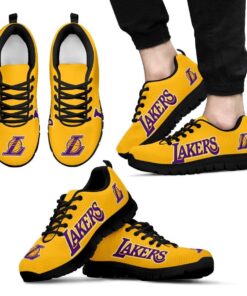 Los Angeles Lakers Running Shoes Yellow