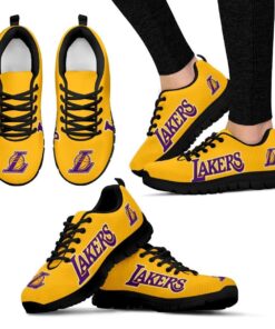 Los Angeles Lakers Running Shoes Yellow 3