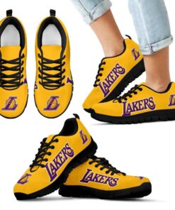 Los Angeles Lakers Running Shoes Yellow 6