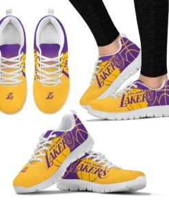 Los Angeles Lakers Running Shoes Yellow Purple