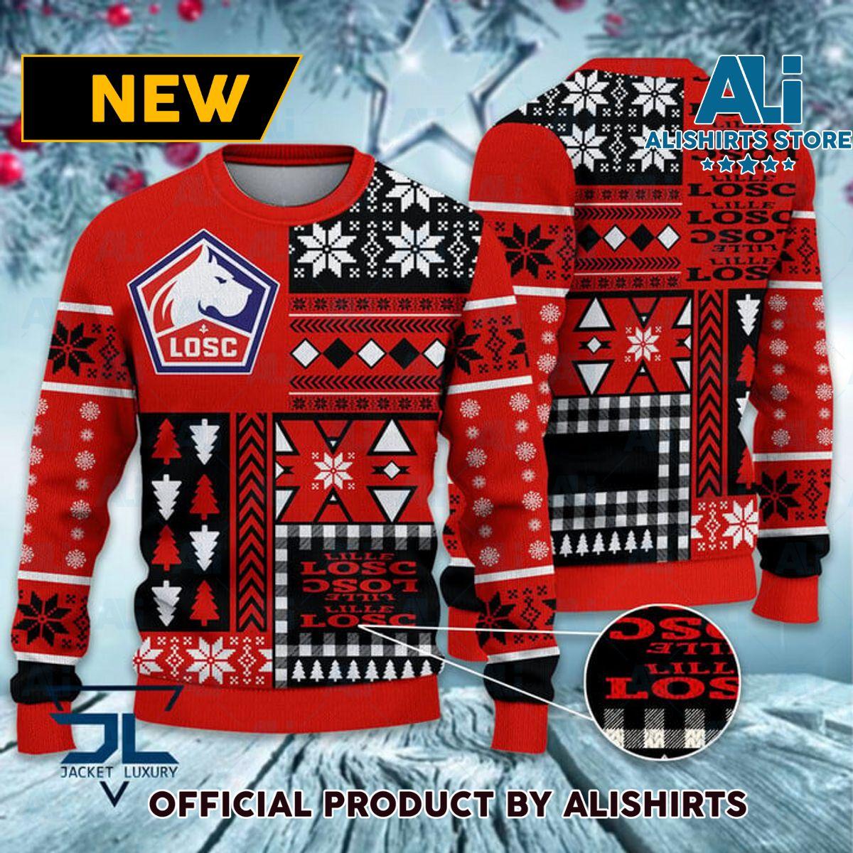 Losc Lille Red Ugly Christmas Sweater For Men And Women