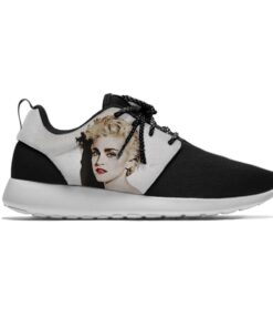 Madonna Pop Singer Music Running Shoes Red Black