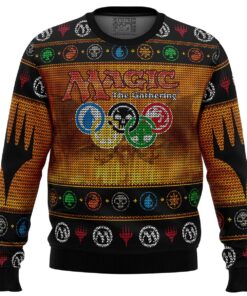 Magic The Gathering Mtg Symbols Ugly Christmas Sweater Holiday Gift For Men Women