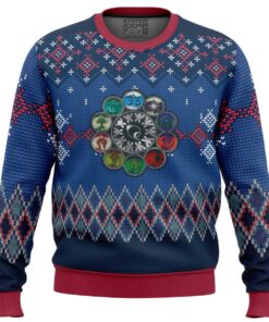 Magic The Gathering Symbols Unisex Ugly Christmas Sweater For Men Women