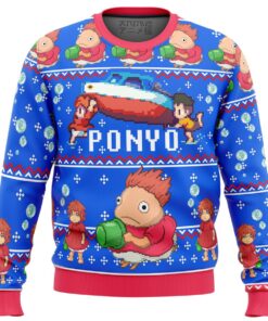 Magical Ponyo Best Ugly Christmas Sweaters