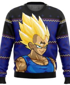 Majin Vegeta Dragon Ball Z Ugly Christmas Sweater Best Gift For Manga Anime Fans