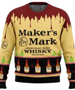 Makers Mark Whisky Ugly Christmas Sweater 1