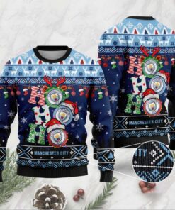 Manchester City Ho Ho Ho Ugly Christmas Sweater Gift