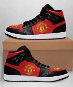 Manchester United Air Jordan 1 High Sneakers For Fans